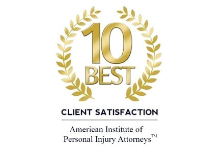 10 BEST CLIENT SATISFACTION American Institute of Personal Injury Attorneys