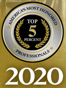 America's most honored professionals, top 5 percent, 2020