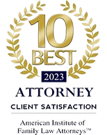 10 best | 2023 attorney | client satisfaction | American institute of family law attorneys